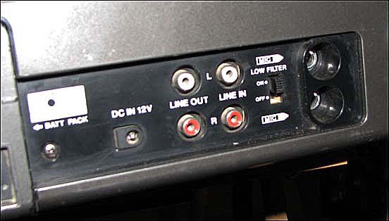 Sony770 tape deck connector panel
